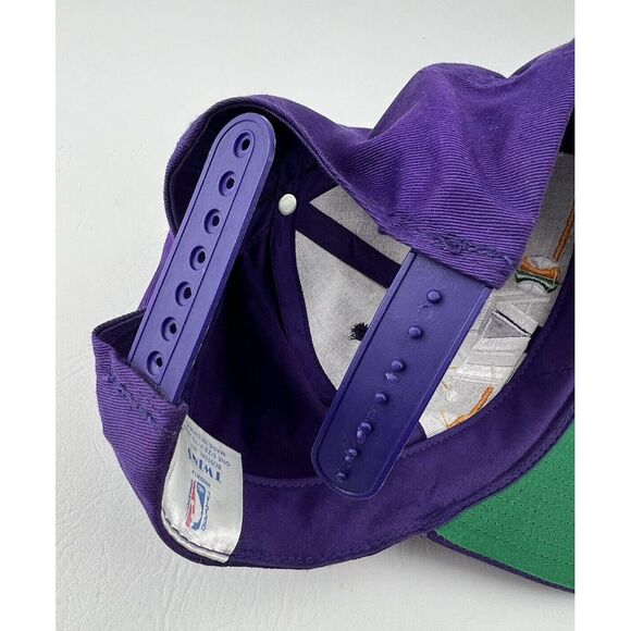 Utah Jazz Twins NBA Purple Snap Back Embroidered Hat Cap - Picture 14 of 14